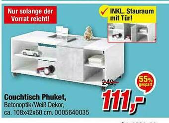 Opti Wohnwelt Couchtisch Phuket Angebot