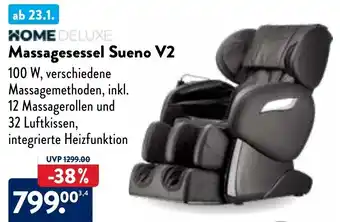 Aldi Nord Home Deluxe Massagesessel Sueno V2 Angebot