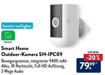 Aldi Nord Deltaco Smart Home Outdoor Kamera SH-IPC09 Angebot