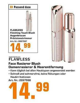 Saturn Flawless Face Rasierer Blush Damenrasierer & Haarentfernung Angebot