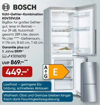 Galeria Bosch Kühl Gefrier Kombination KGV33VLEA Angebot