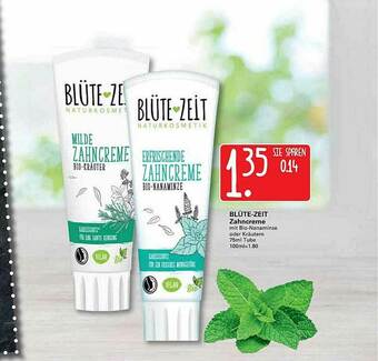 WEZ Blüte-zeit Zahncreme Angebot