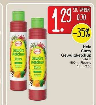 WEZ Hela Curry Gewürzketchup Angebot