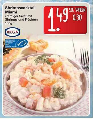 WEZ Beeck Shrimpscocktail Miami Angebot