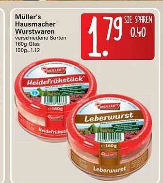 WEZ Müller's Hausmacher Wurstwaren Angebot