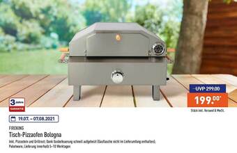 Aldi Nord Fireking Tisch-Pizzaofen Bologna Angebot