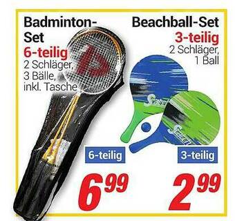 CENTERSHOP Badminton-set Oder Beachball-set Angebot