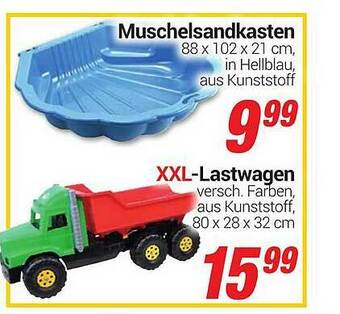 CENTERSHOP Muschelsandkasten Oder XXL-lastwagen Angebot