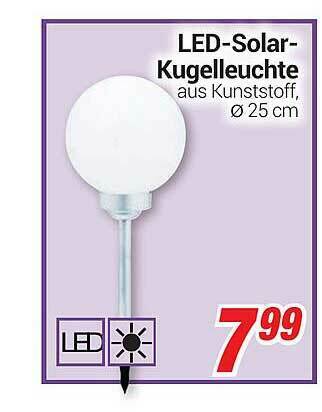 CENTERSHOP Led-solar-kugelleuchte Angebot