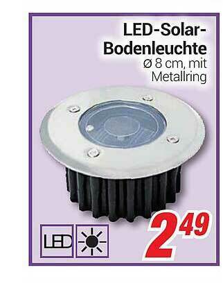 CENTERSHOP Led-solar-bodenleuchte Angebot