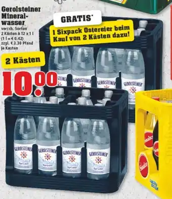 trinkgut Gerolsteiner Mineralwasser 12 x 1 L Angebot