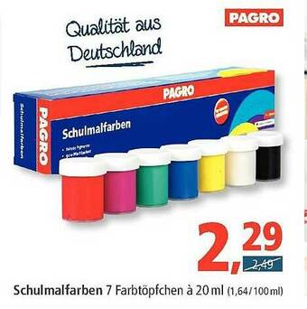 Pfennigpfeiffer Pagro Schulmalfarben Angebot