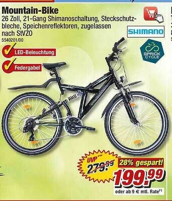 Poco Shimano Sprick Cycle Mountain-bike Angebot