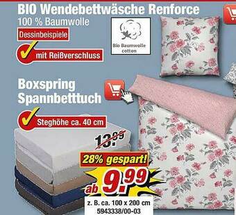 Poco Bio Wendebettwäsche Renforce Oder Boxspring Spannbetttuch Angebot