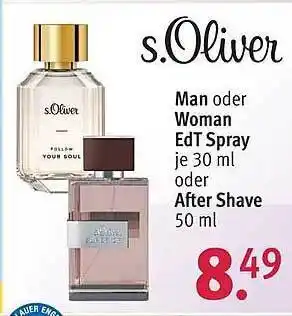 Rossmann Man oder Woman Edt Spray Angebot