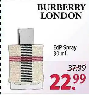 Rossmann Burberry London Angebot