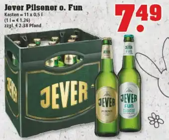 trinkgut Jever Pilsener o. Fun 11x0,5L Angebot