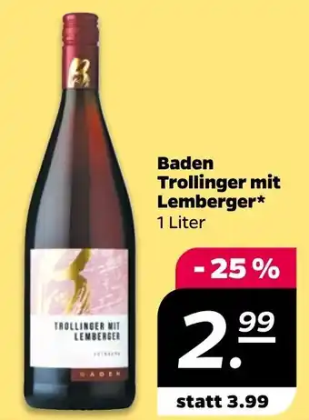 NETTO Baden Trollinger mit Lemberger 1L Angebot