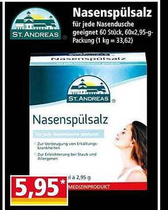 Norma St andreas nasenspülsalz Angebot