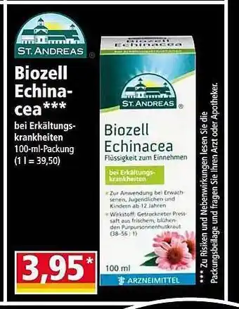 Norma Biozell echinacea st andreas Angebot