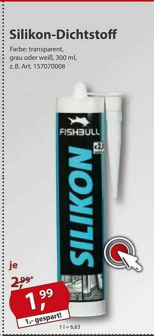 Sonderpreis Baumarkt Fishbull Silikon-dichtstoff Angebot