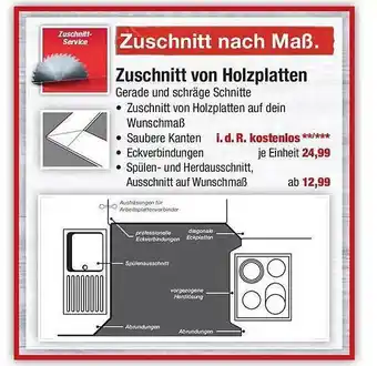 toom Baumarkt Zuschnitt von holzplatten Angebot