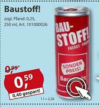 Sonderpreis Baumarkt Baustoff! Angebot