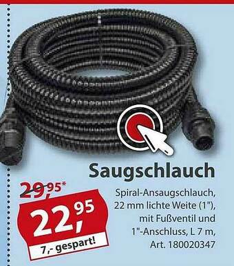 Sonderpreis Baumarkt Saugschlauch Angebot