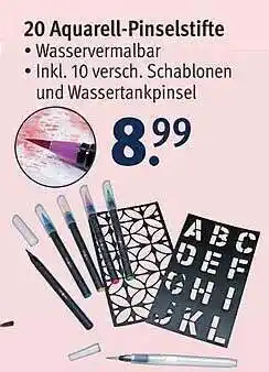 Rossmann 20 Aquarell-Pinselstifte Angebot