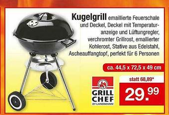 Zimmermann Kugelgrill Grill Chef Angebot