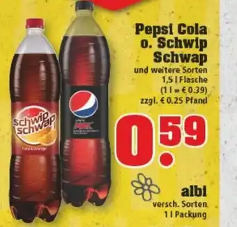 trinkgut Pepsi Cola o. Schwip Schwap 1,5L Angebot