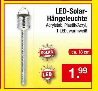 Zimmermann Led-solar-hängeleuchte Angebot