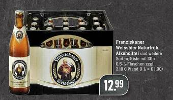 Edeka Franziskaner Weissbier Naturtrüb Alkoholfrei Angebot