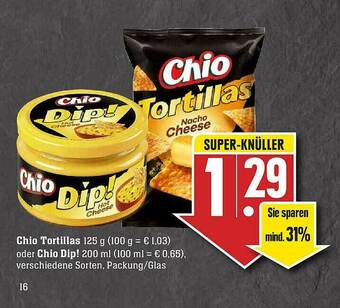 Edeka Chio Tortillas Oder Chio Dip! Angebot