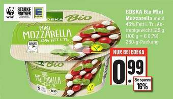 Edeka Edeka Bio Mini Mozzarella Angebot