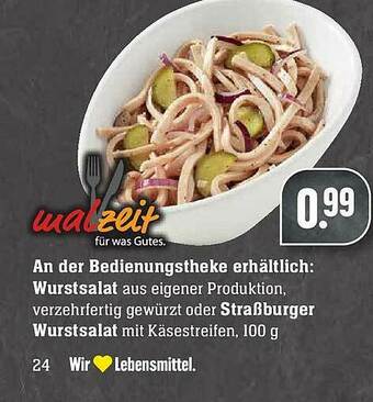 Edeka Wurstsalat Oder Straßburger Wurstsalat Angebot