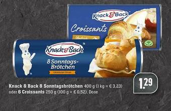 Edeka Knack & Back 8 Sonntagsbrötchen Angebot