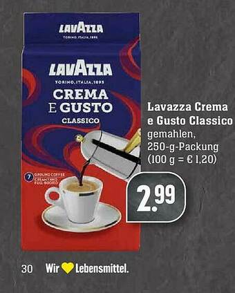 Edeka Lavazza Crema E Gusto Classico Angebot