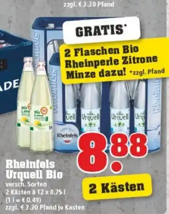 trinkgut Rheinfels Urquell Bio 12x0,75L Angebot