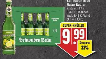 Edeka Schwaben Bräu Natur Radler Angebot