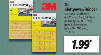 Lidl 3m Klettpower Oder -binder Angebot