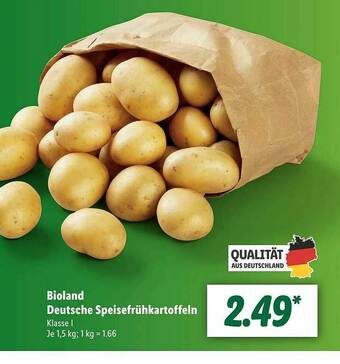 Lidl Bioland Deutsche Speisefrühkartoffeln Angebot