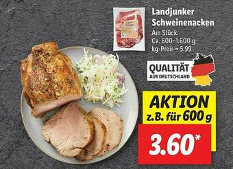 Lidl Landjunker Schweinenacken Angebot