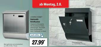 Lidl Livarno Home Edelstahl-briefkasten Angebot