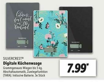 Lidl Silvercrest Digitale Küchenwaage Angebot