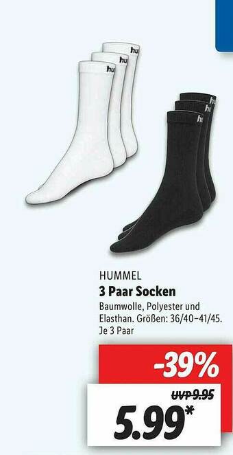 Lidl Hummel 3 Paar Socken Angebot