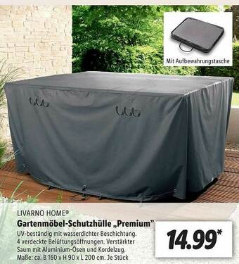 Lidl Livarno Home Gartenmöbel-schutzhülle „premium” Angebot