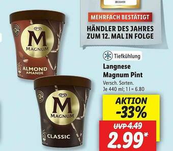 Lidl Langnese Magnum Pint Angebot