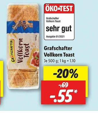 Lidl Grafschafter Vollkorn Toast Angebot