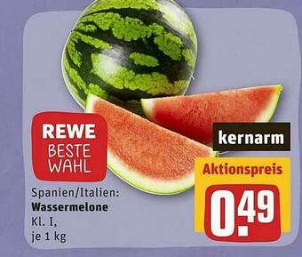 REWE Wassermelone Angebot